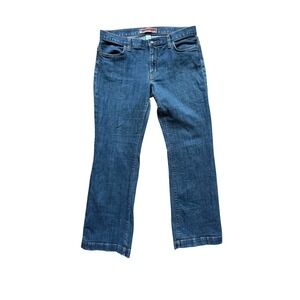Gap Long and Lean Jeans Womens 12 Ankle Blue Medium Wash Straight Mid Rise 2007